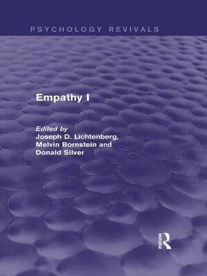 cover image of Empathy I (Psychology Revivals)
